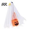 Halloween Festive Atmosphere Goose Outfit, Ghost Porch Clothes with Pumpkin Bag for 23" Ornament Statue, Party Accessory Outdoor Patio Lawn Yard Decor