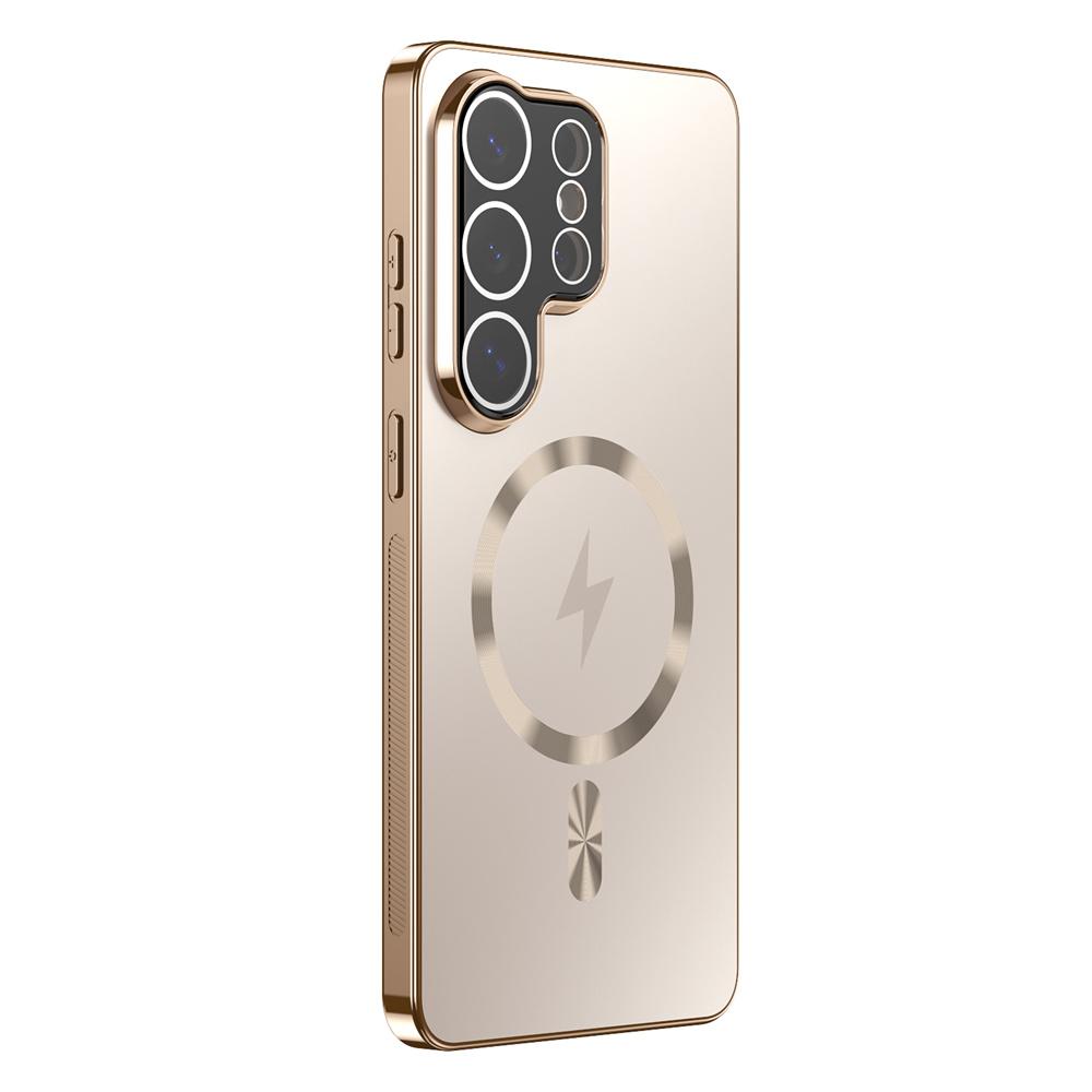 Electroplated For Magsafe Magnetic Phone Case with Camera Lens Protection For Samsung Galaxy S25 FE S22 S23 S24 S26 Ultra Cover
