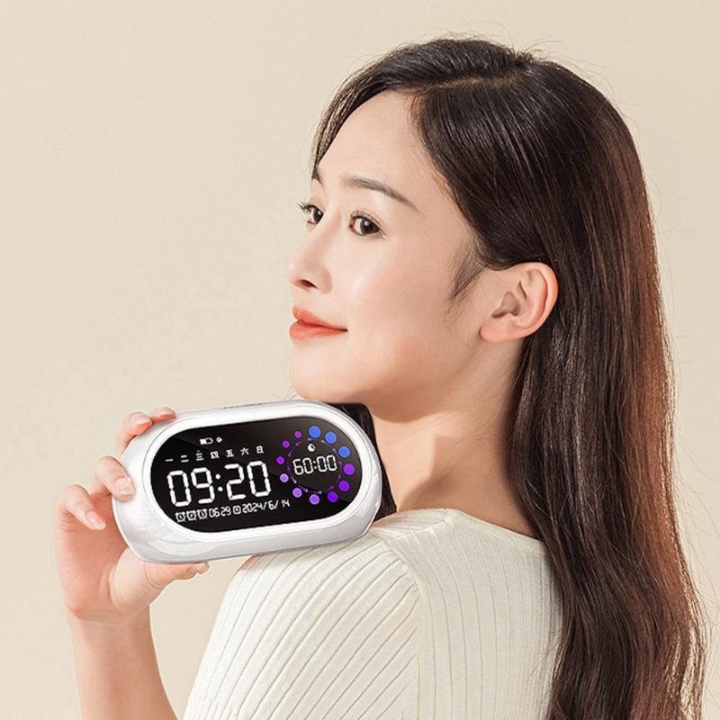 Intelligent Digital Alarm Clock Extra Loud Alarm Rechargeable LED Display Timer For Deep Sleepers Contemporary Design