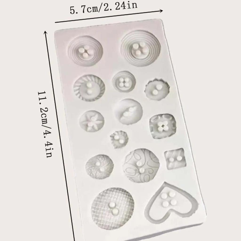 1pc-HOT Selling Button Cake Mold Silicone Baking Tools Kitchen Accessories Decorations For Cakes Fondant Mould