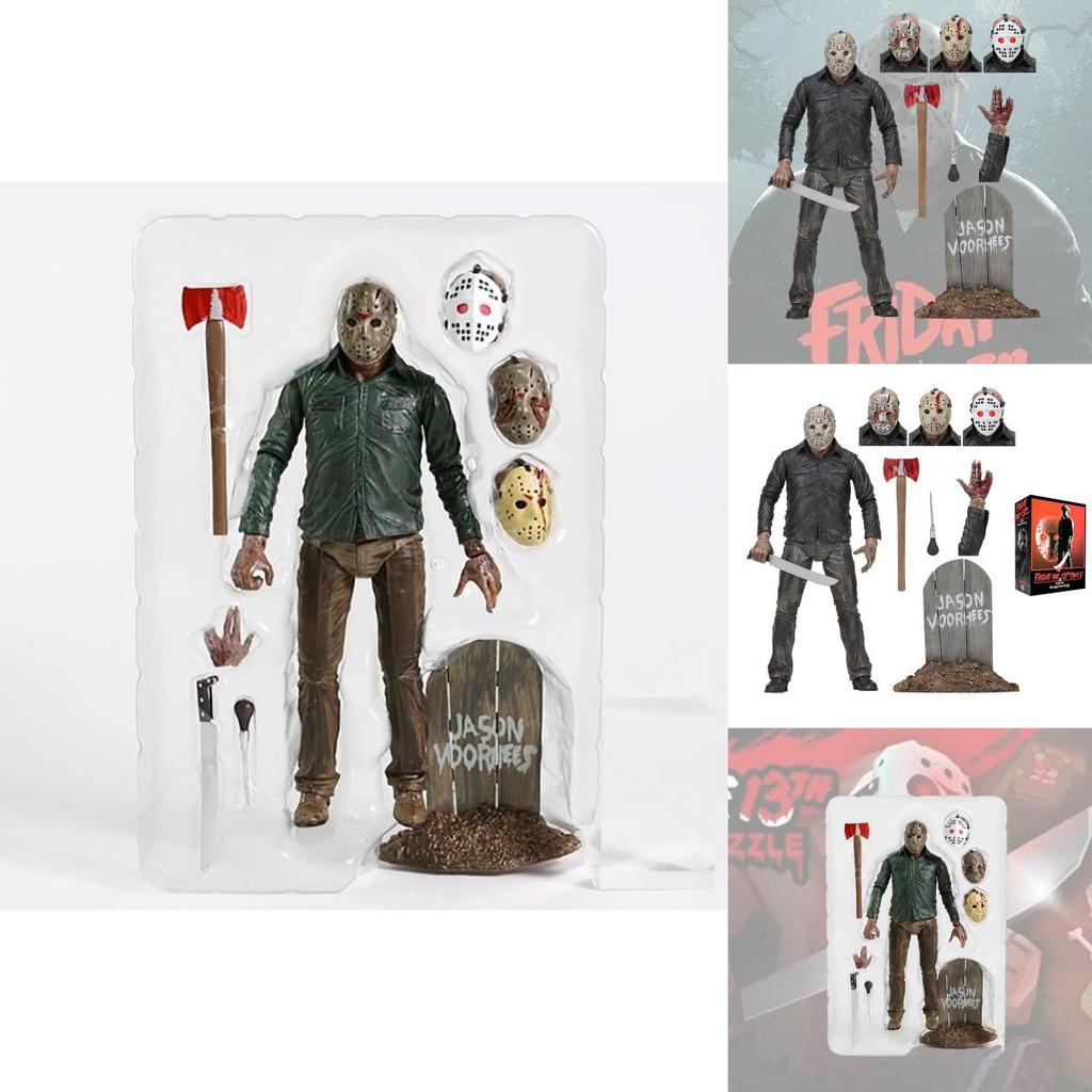 Neca Vineri 13 Ediție Deluxe Figurină de Acțiune Jason Model 7" PVC Horror Colecționabilă