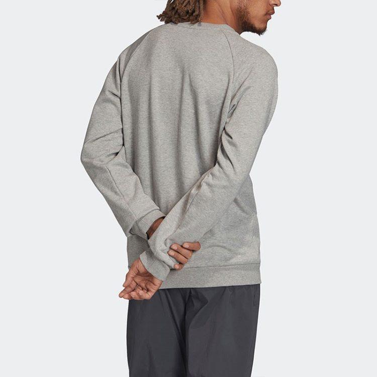 adidas Sweatshirts Men's Light Gray Crew Neck Moderate Regular FU3662