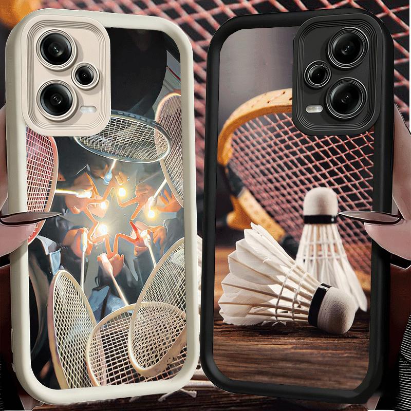 Badminton Sport Soft Phone Case for Xiaomi Redmi Note 15 14 13 12 11 Pro Plus 10S 11S 4G 11T 5G Shell Silicone Funda