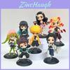 Demon Slayer Pvc Figurines 7piece Set For Home Decor And Anime Enthusiasts