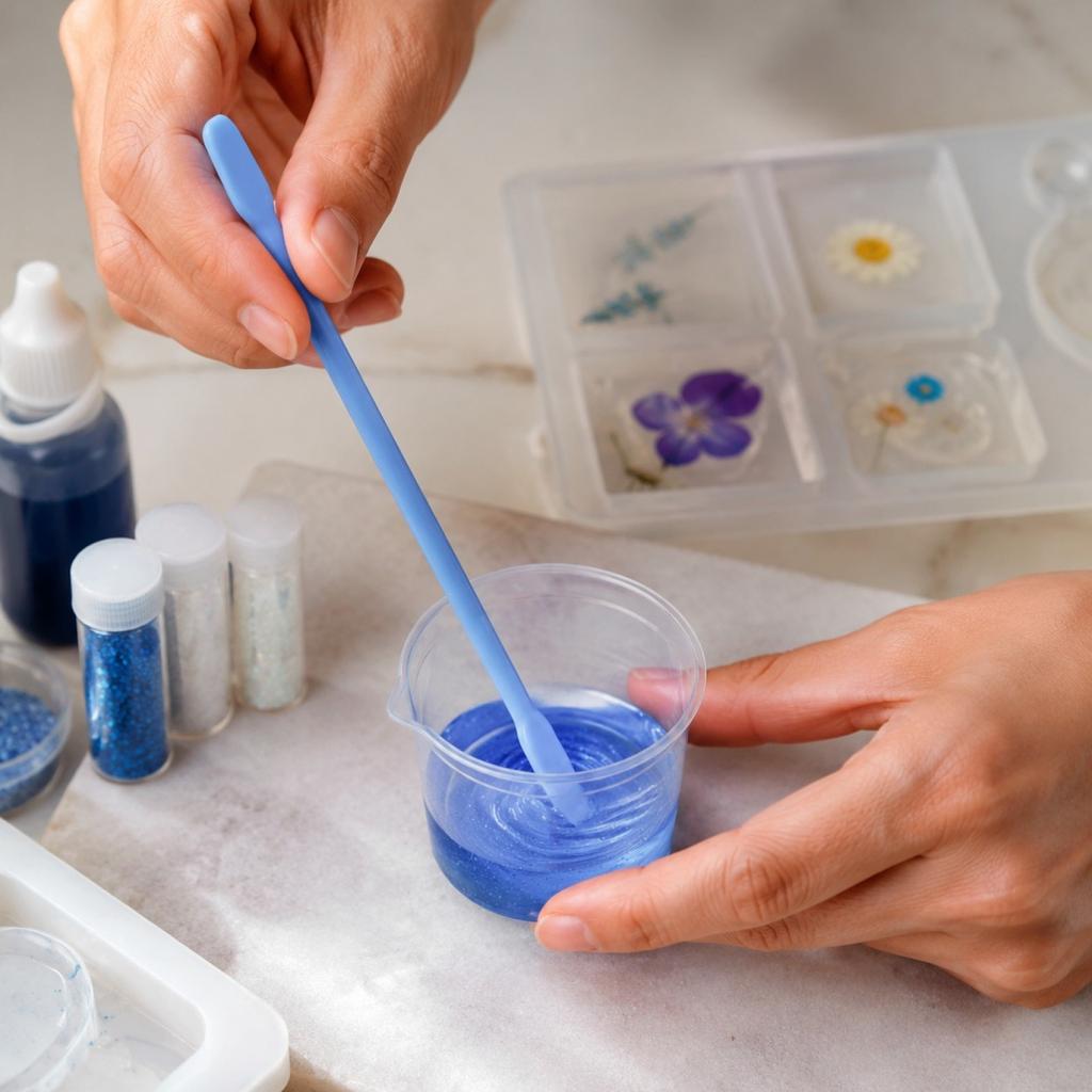 16 Silicone Stir Sticks for Epoxy Resin Crafts, Mixing Tools