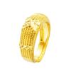 Mahua Pattern Yellow Laojiumen Buddha Same Style Open Ring