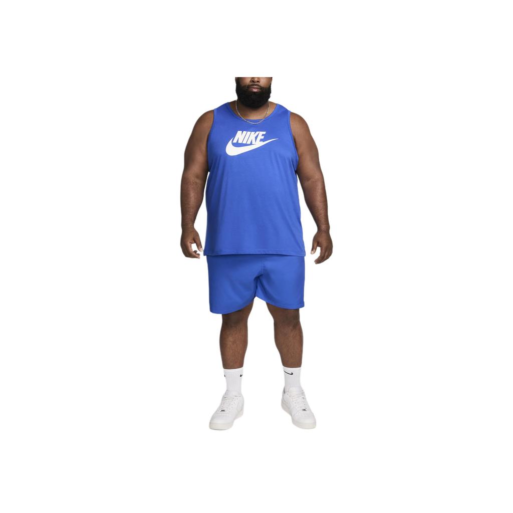 Nike Logo Letter Print Relaxed Comfortable Round Neck Sports Vest Men vest Dark-Blue AR4991-481