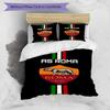AS Roma1 Football club Printed Pattern Duvet Cover Set – includes 1 duvet cover and 2 matching pillowcases Bedroom decor Christmas gifts