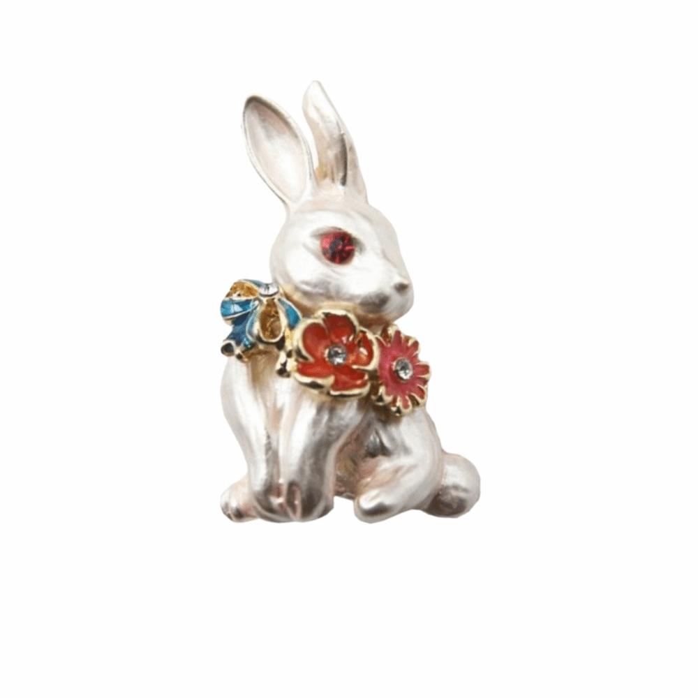 Elegant Animal Brooch Vintage Easter Enamel Pin Fashion Rabbit Brooch  Collection