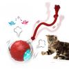 Indoor Cat Interactive Toy Ball, Fast Rolling On Carpet, Chirping and Motion Activated Cat Toy