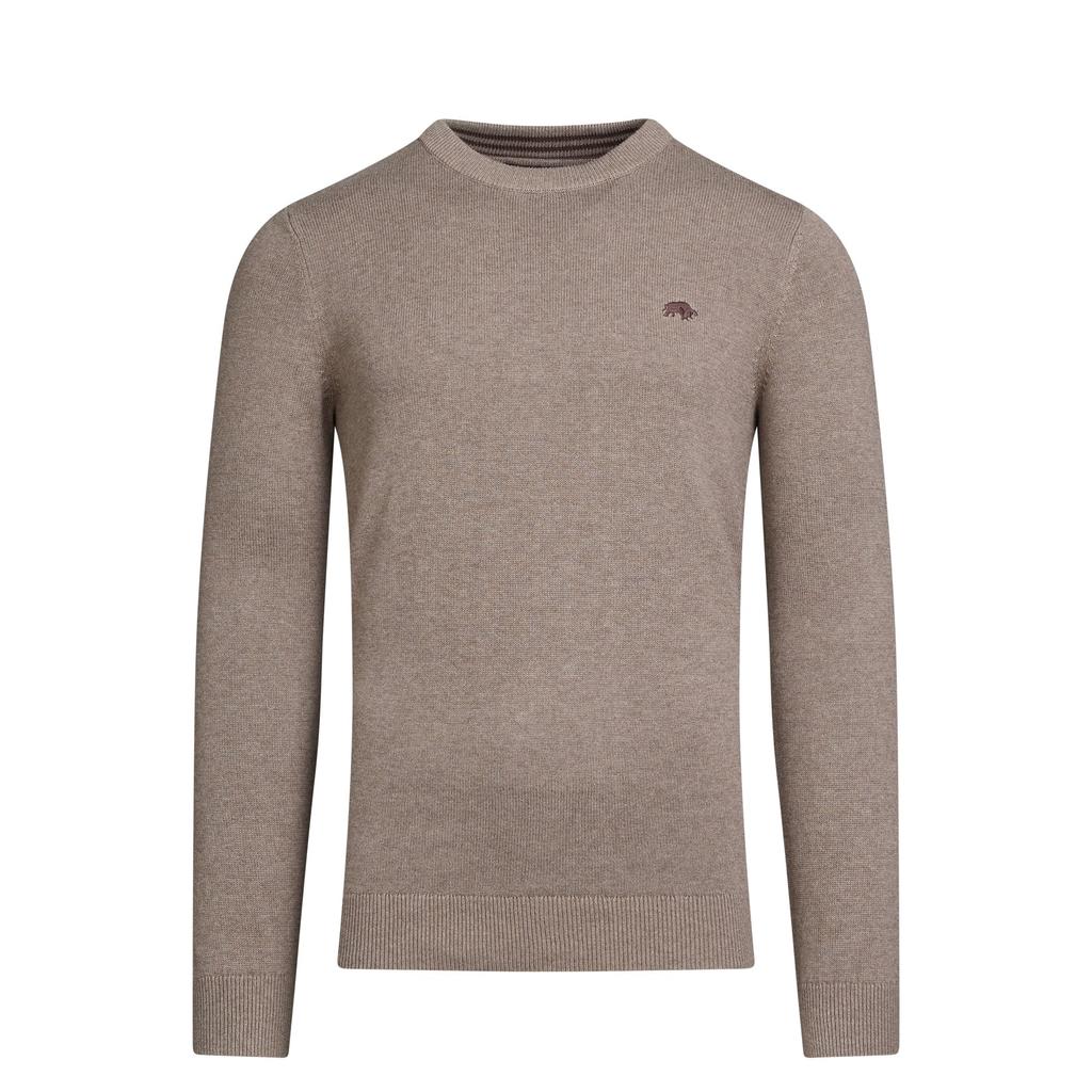 Raging Bull Mens Classic Knitted Crew Neck Jumper
