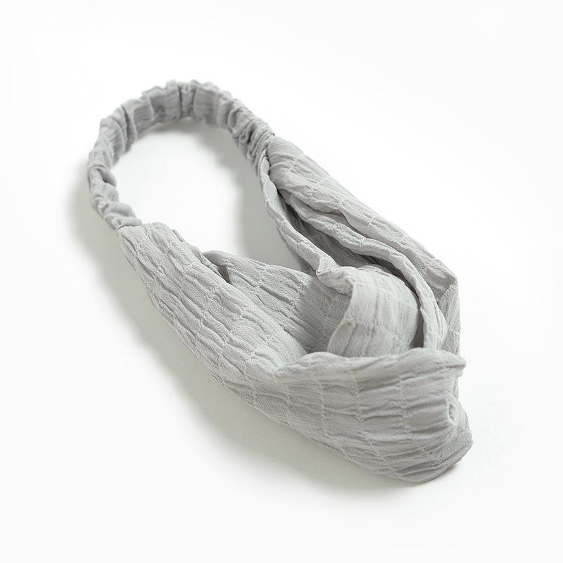 Bamboo Cotton Cross Elastic Headband, Simple Small Fresh Headband, Women'S Hair Accessories, Headgear