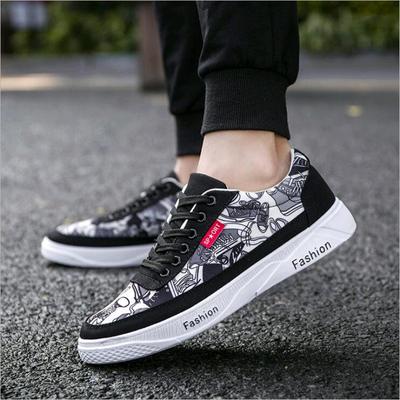 Fashion 2024 Canvas Shoes Men New Spring Autumn Casual Shoes Mens Shoes Lace-Up Canvas Flat Fashion Shoes Frt67