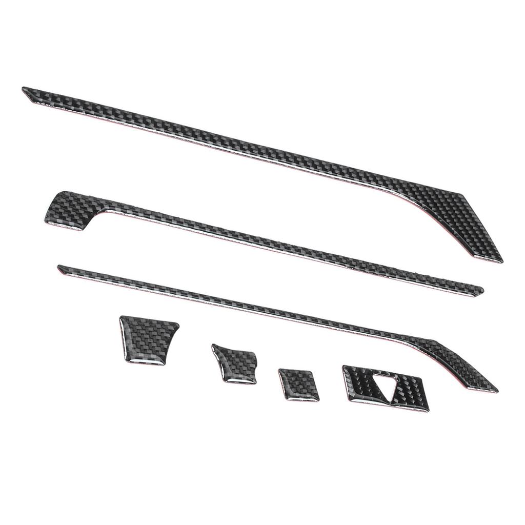 7pcs Set Navigation Panel Trim Central Control Air Vent Decor Carbon Fiber Fit for Mazda MX 5 ND Roadster ND 16 20