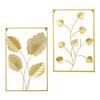 Minimalist Wall Decor, Ornament Abstract Creative Decorative Crafts Gold Metal Hanging for Exhibition Hall Bedroom Office Home