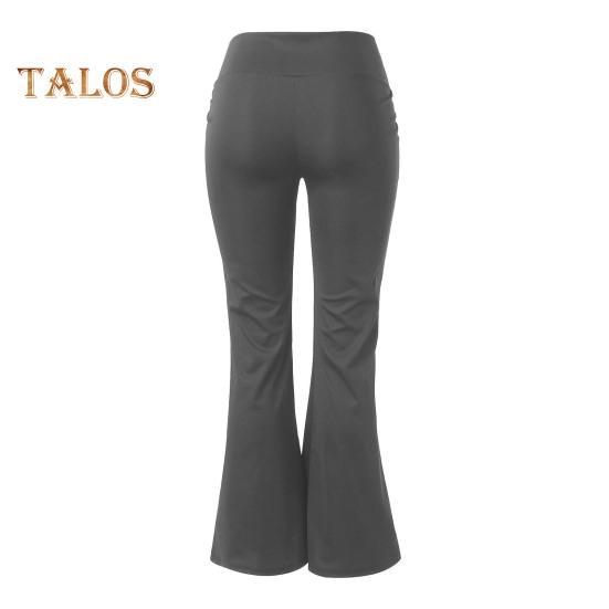 Women's Flared Yoga Pants High Waist Bootcut Workout Leggings with Pockets Stretchy Bell Bottom Trousers for Office Workout