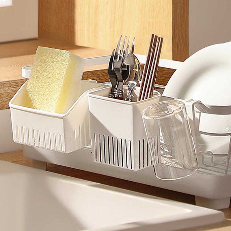 Silverware Basket Utensil Drying Rack Cutlery Drying Basket Utensil Silverware Storage Holder for Utensil Forks Chopsticks