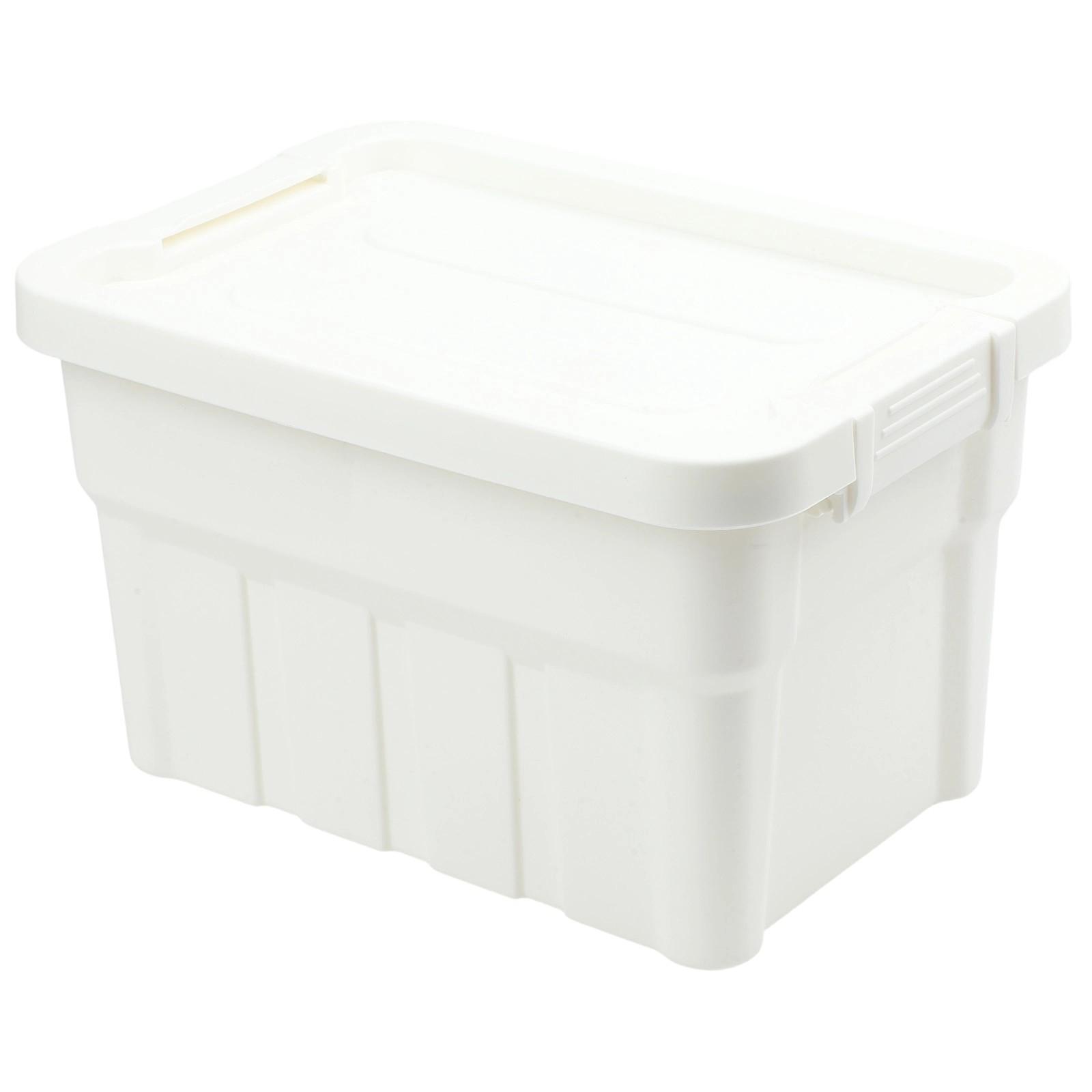 Securely Lidded Storage Boxes Perfect for Keeping Items Safe and Organized Medium белый