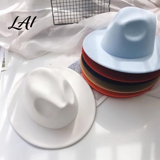 Photogenic Outdoor Cap Unisex Fedora Hat Short Brim Wool Blend Retro Panama Hat Cap Felt Winter for Men Women 1920s Party Costume Autumn Warm