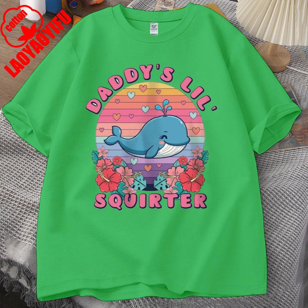 Daddy's Lil Squirter Shirt Inappropriate Tee Exchange Funny Bachelorette Party Gift Meme Shirt Girls Trip Adult Humor Tee
