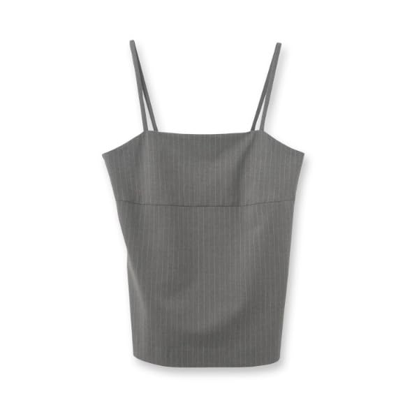 INDIVI Tank Camisole Top 12789008 Gray Size 38 Top/Camisole [Washable/Set-Up Available] Wool-Like Women's (312) (M)