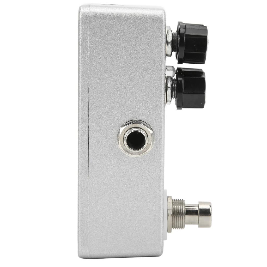 Compressor Guitar Effect Pedal Metal Silver Mini Compressors Pedals 4 Basic Controls