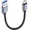 Cablu USB C la USB A pentru Încărcare și Date 5V2A Cablu Încărcător Viteză de Transfer 5Gbps Fir pentru Computer Laptop Telefon Mobil