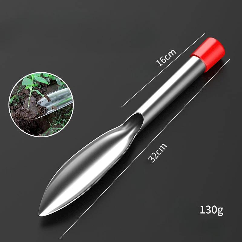 Gardening Tool Set Digging Pointed Shovel Stainless Steel Shovel for Potting Digging Transplanting Planting Weeding Household