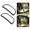 2pcs Rectangle Stick On Rear View Auxiliary Blind Spot Car Wide Angle Mirror