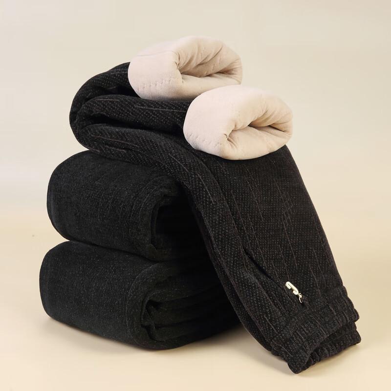 Mooou 2025 Women's High-Waist Straight-Leg Thickened Winter Pants