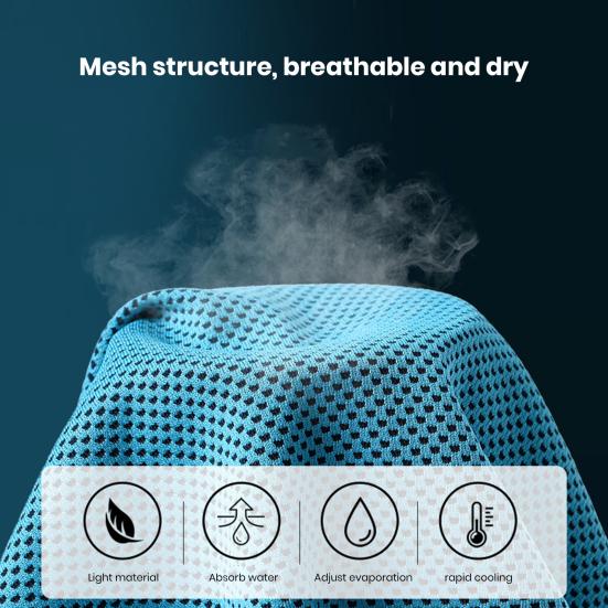 Toalla de enfriamiento instantáneo Extra suave, secado rápido, absorción del sudor, transpirable, para correr, Yoga, entrenamiento, toalla fría, suministros deportivos