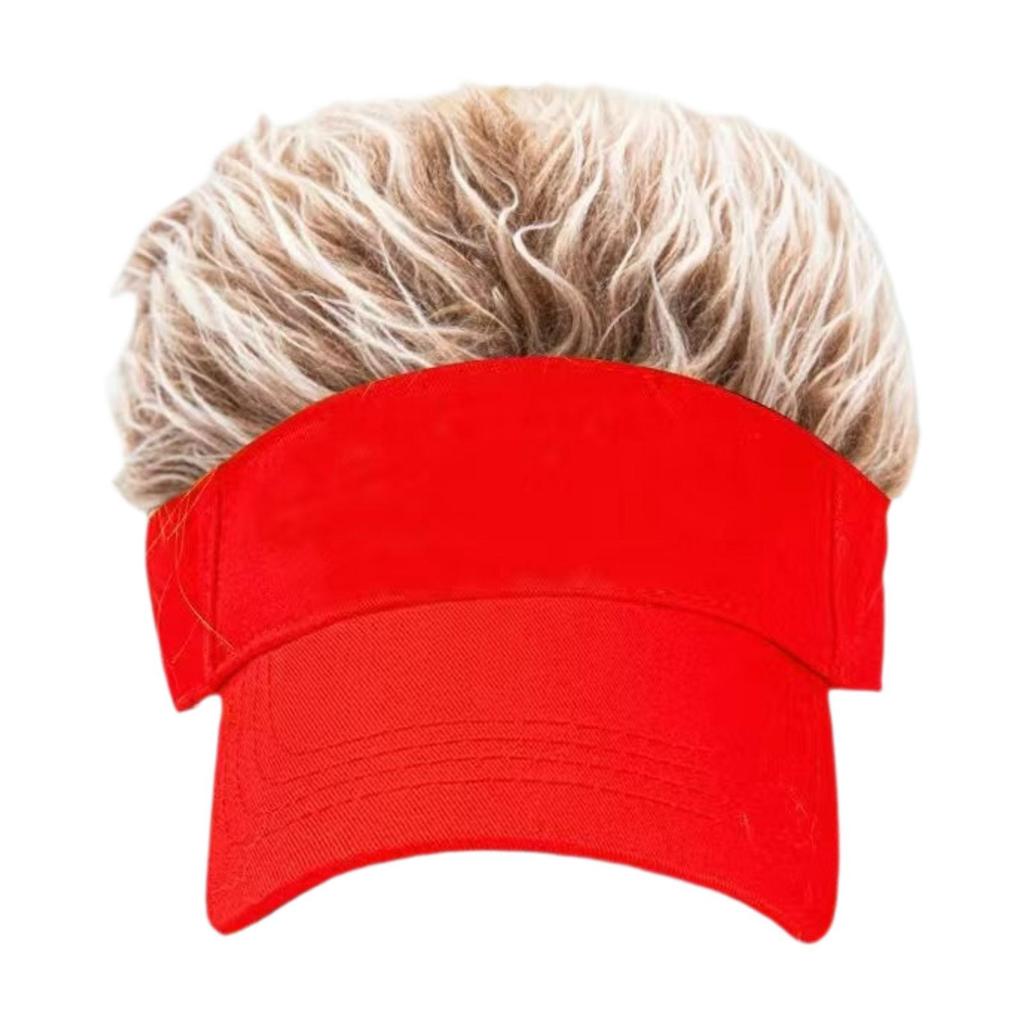 Hair Hat for Men Novelty Creative Funny Decoration Baseball Hat for Women Adults