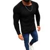 New Style Knitted Sweater for Young Men, Fashionable Solid Color Round-neck Long-sleeved Simple Sweater In Autumn and Winter