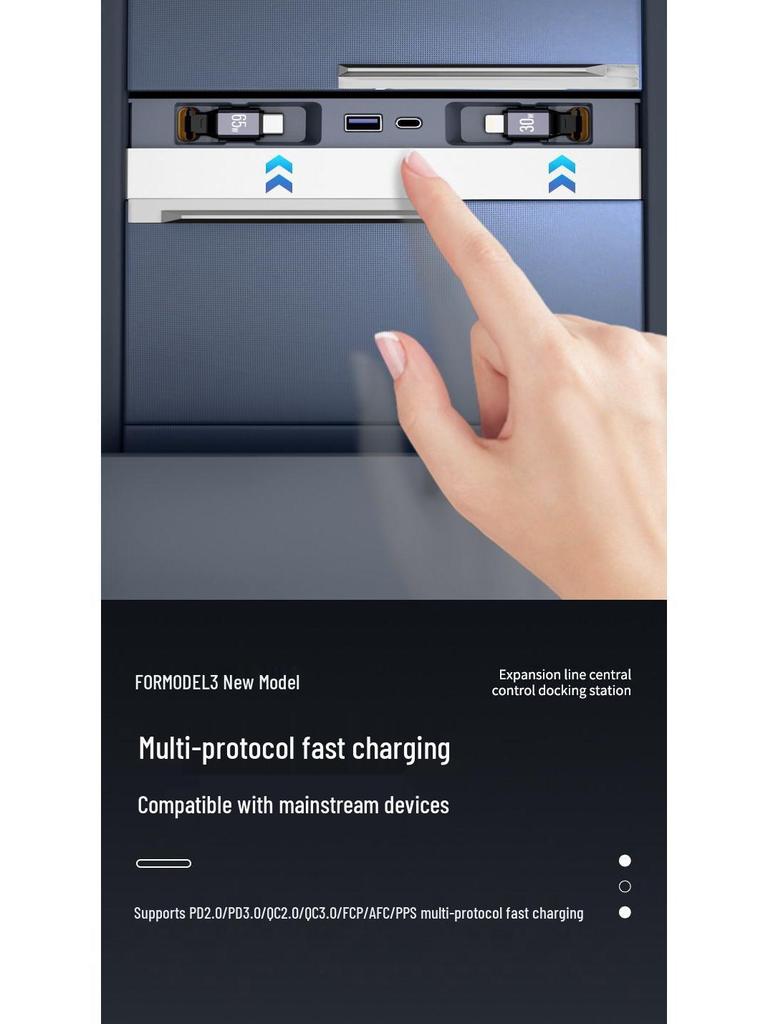 Tesla Model Y/3 Center Console USB Charging Dock