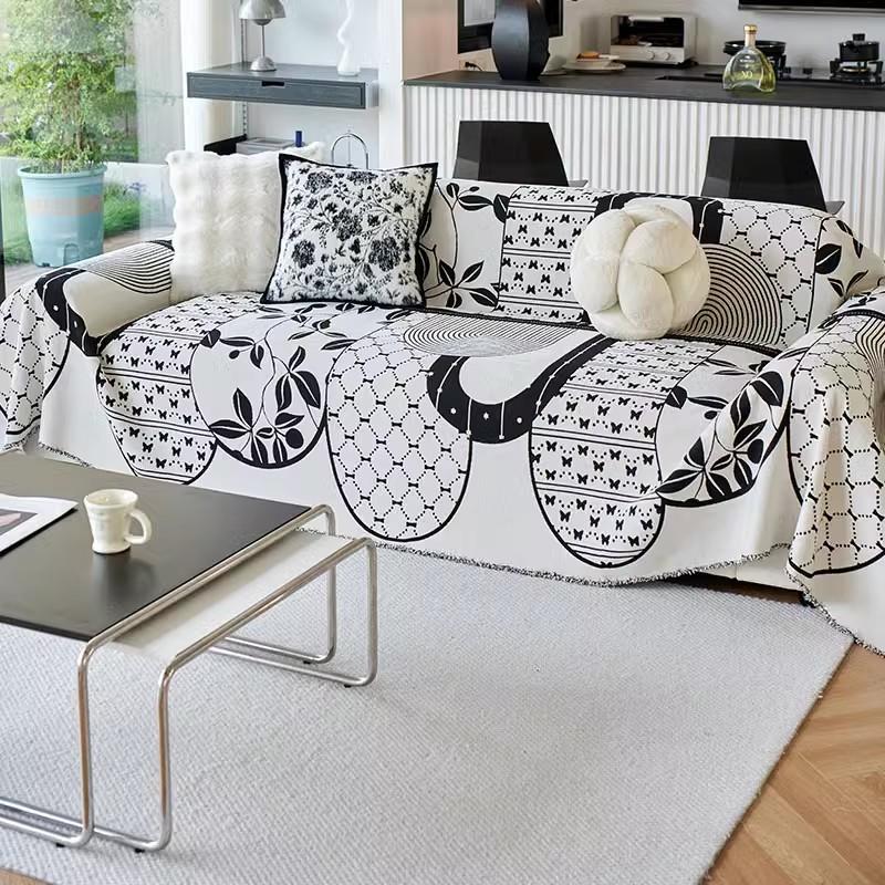 Funda Sofa Living Room Chenille Hawaii Ethnic Style Sofa Throw Blankets All-season Camping Picnic Sofa Cover