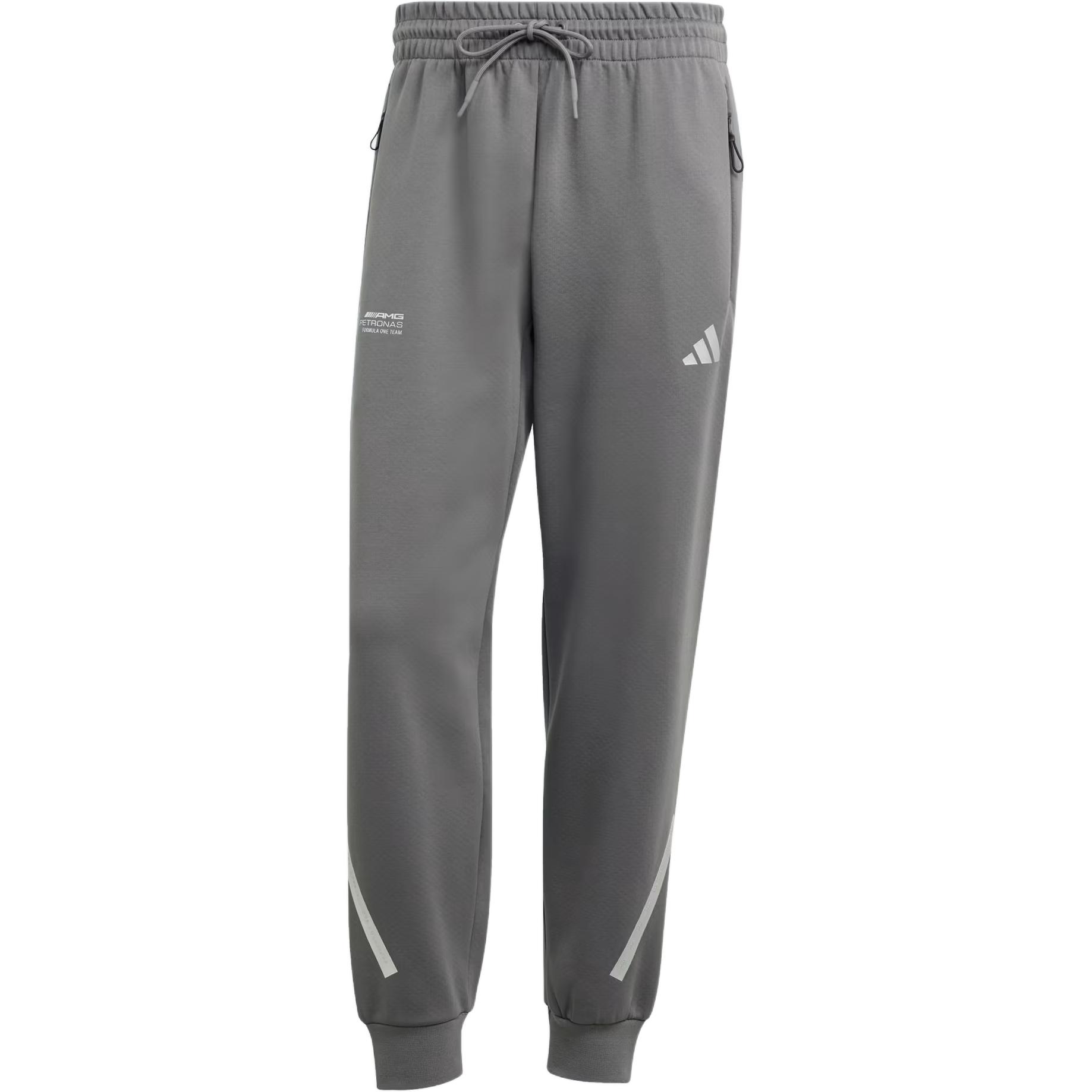 

Adidas X Mercedes - Amg Collaboration Ss25 Petronas Formula One Team Silver Arrows Comfortable Fashionable Versatile Sports Pants Men Bottoms JW3478 L