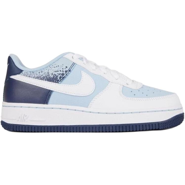 Nike Air Force 1 Low GS Light Armory Blue Kids Sneakers Midnight-Navy White IB7686-400