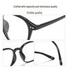 Trendy Unisex Myopia Glasses Frame with Fashionable Plano Lenses