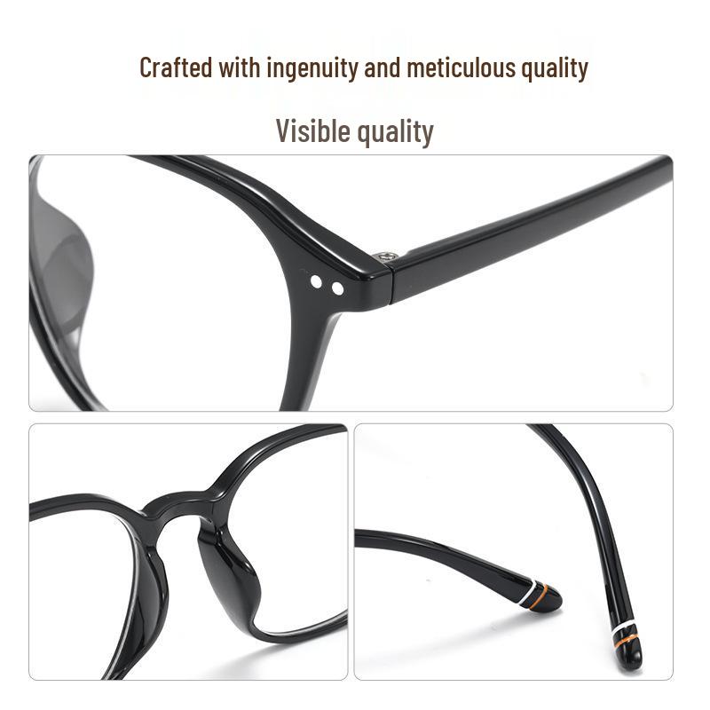 Trendy Unisex Myopia Glasses Frame with Fashionable Plano Lenses