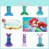Girl's Little Mermaid Ariel Princess Dress Cosplay Costume For Children Beautiful Mermaid Skirt For Girls' Parties And Performances