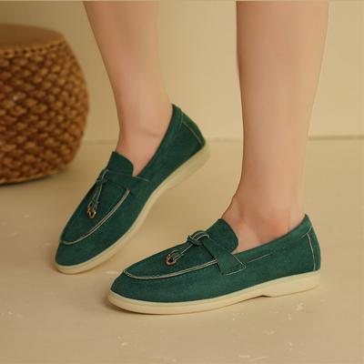 Fashion Women Suede Flats Loafers Shoes Autumn New Fashion Sport Shoes Women 2024 Trend Running Casual Shoes Cozy Walking Mujer Zapatos