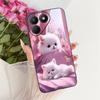 Casing For Tecno Pova 7 4G 5G LJ6 LJ7 Phone Case Pova 7 Pro Pova7 Ultra Cases Cute Cartoon Animals Dragon Lion Soft Black Cover