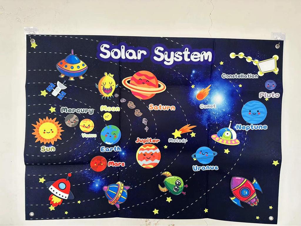 Felt Busy Board for Children's Learning - Kindergarten Felt Toys