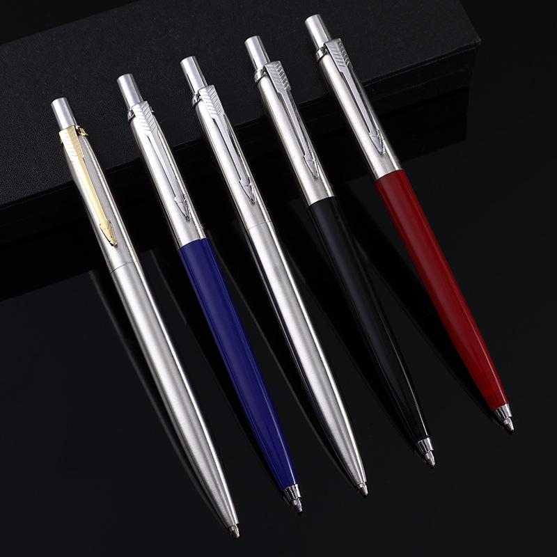 All-Metal Semi-Steel Push Ballpoint Pen - Ideal for Gifts and Cross-Border Promotions