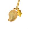 Hachiman Lucky Suikinkutsu Sound Gold [Shirasaki Shrine] Bell, Magatama, Protection, (Crinkled), Shrine-Purified, Purified, Amulet/Netsuke/Strap