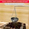 Sauna Room Stainless Steel Essential Oil Bowl Round 12CM Aromatherapy Bowl Sweat Steaming Room Accessories