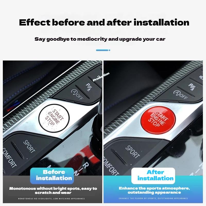 Car One Click Start Engine Stop Switch Ignition Button Replacement For BMW G20 X5 G05 X6 G06 X7 G07 G14 G15 G16 Z4 G29 F40 F44