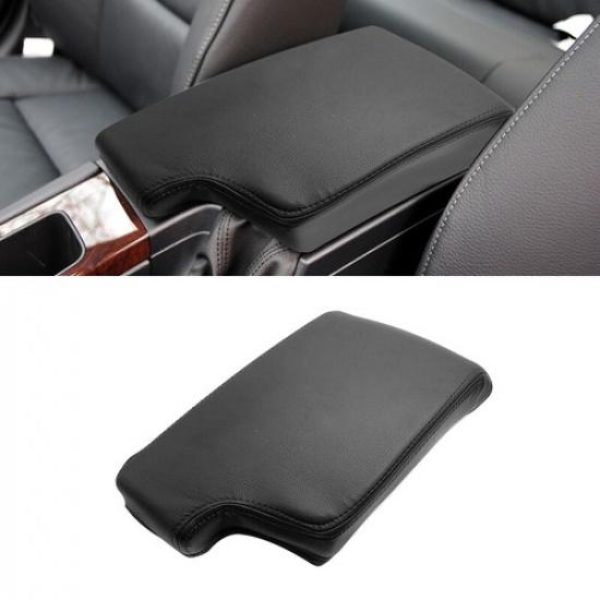 For BMW 3 Series 05-12 E90 Center Armrest Console Box Cover 1Pcs Black Leather