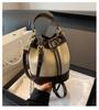 Vintage Patchwork Bucket Bag Drawstring Designer Women Purses And Handbags Luxury Pu Leather Shoulder Crossbody Bags Tote Bolsas