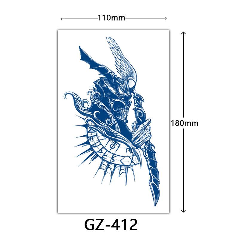 Autocolante Tatuaj Herbal, Autocolante Tatuaj cu Suc, Autocolante Tatuaj Semi-Permanent cu Litere Englezești Tatuaj